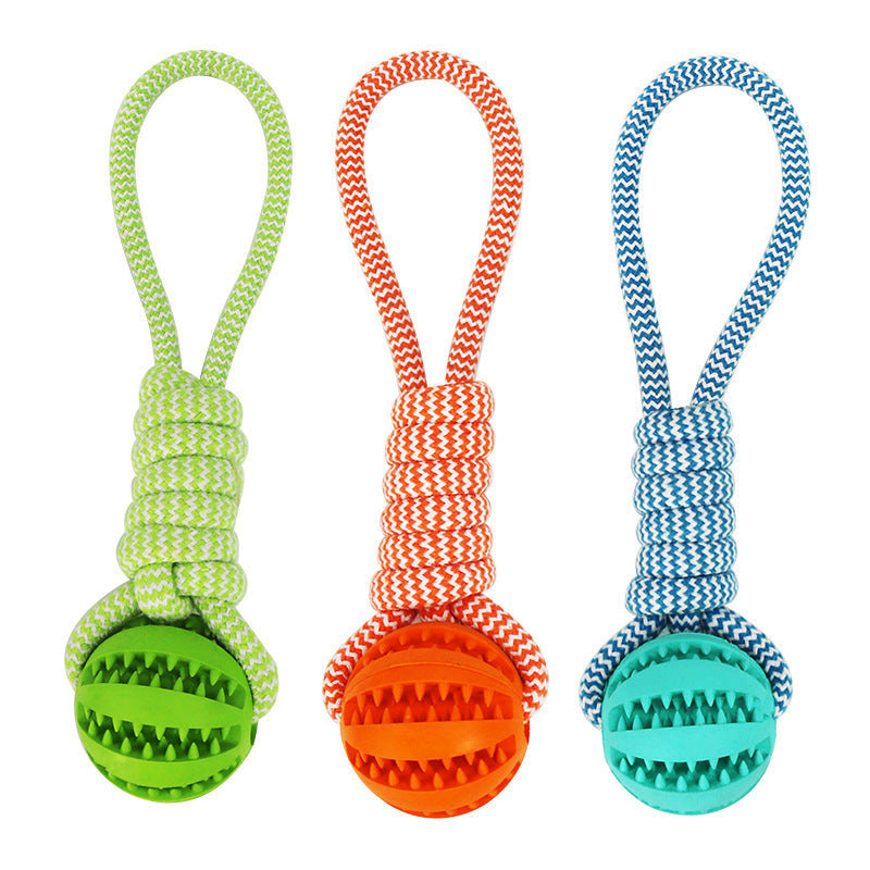 Dental Health Pet Rope Ball Toy-2