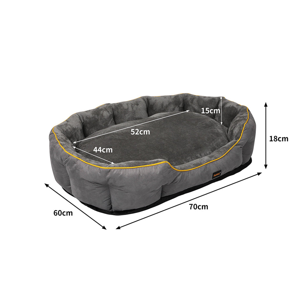 PaWz Electric Pet Heater Bed Heated M Grey Medium-1