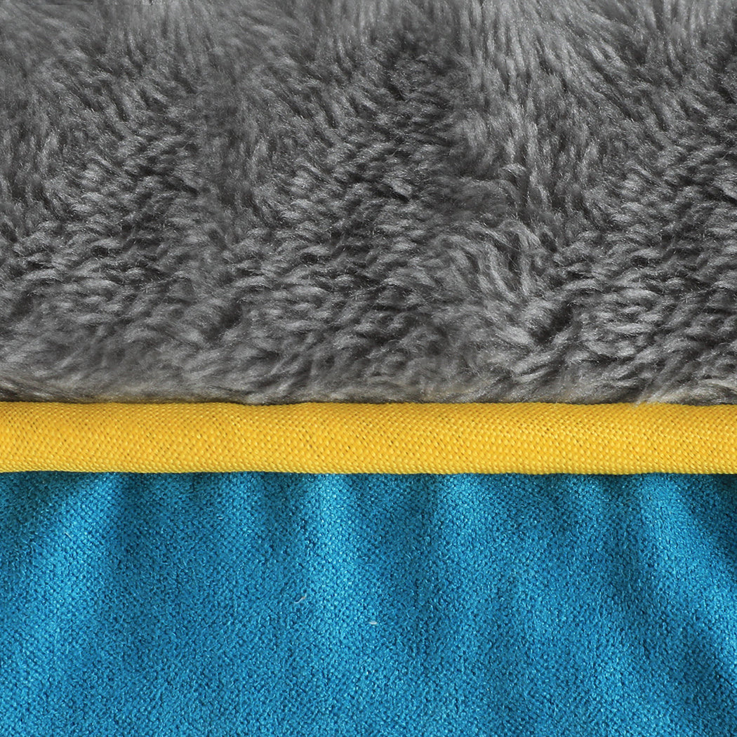 PaWz Electric Pet Heater Bed Heated S Blue Small-2